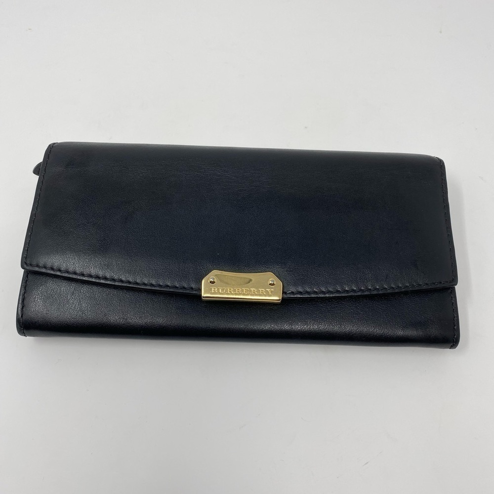 Black Leather Burberry Wallet